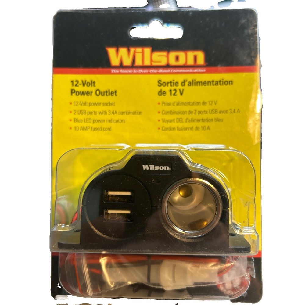 Wilson 12v Power Outlet W/2usb 3.4a Comb